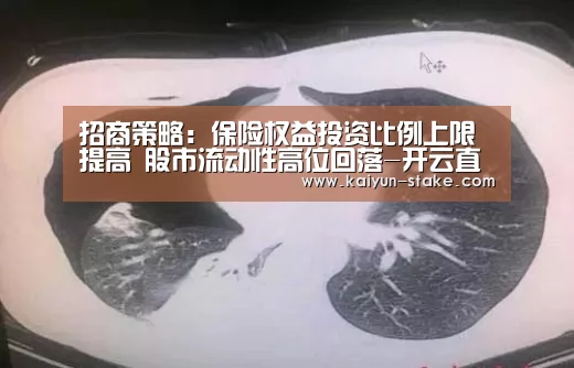 招商策略:保险权益投资比例上限提高 股市流动性高位回落-开云直播(图1) 开云官网
